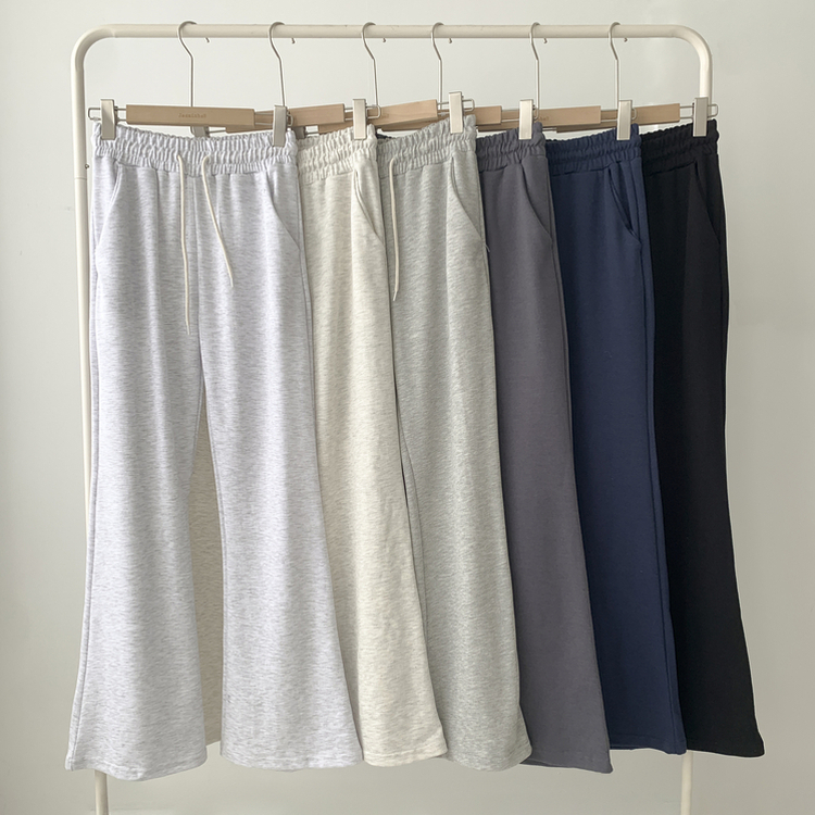 【丈別】ローセミブーツカットトレーニングパンツ(6color)