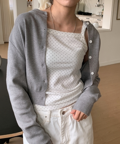 スクエアドットキャミソールノースリーブ IVORY