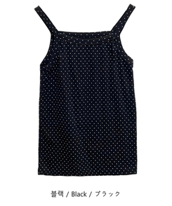 スクエアドットキャミソールノースリーブ