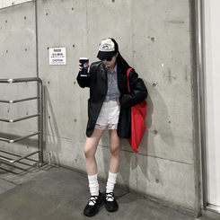 その他 ストラップリボンシューズ BLACK