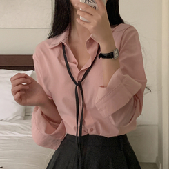 シャツ ベーシックレイヤードシャツ(9color) PINK