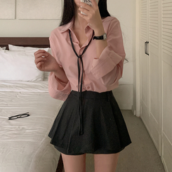 シャツ ベーシックレイヤードシャツ(9color) PINK