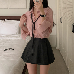 シャツ ベーシックレイヤードシャツ(9color) PINK