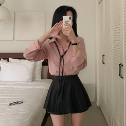 シャツ ベーシックレイヤードシャツ(9color) PINK