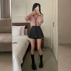シャツ ベーシックレイヤードシャツ(9color) PINK