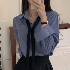 シャツ ベーシックレイヤードシャツ(9color) BLUE