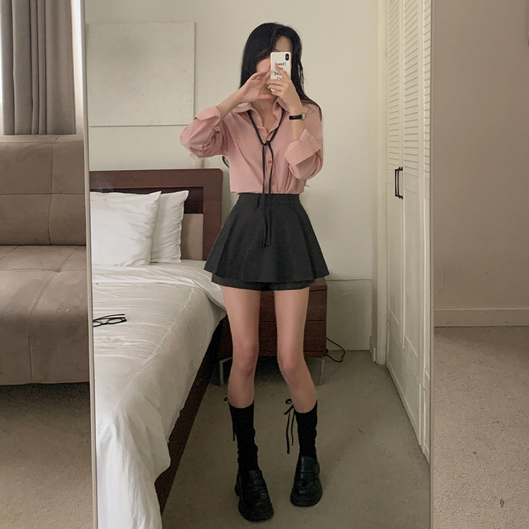 ベーシックレイヤードシャツ(9color) PINK
