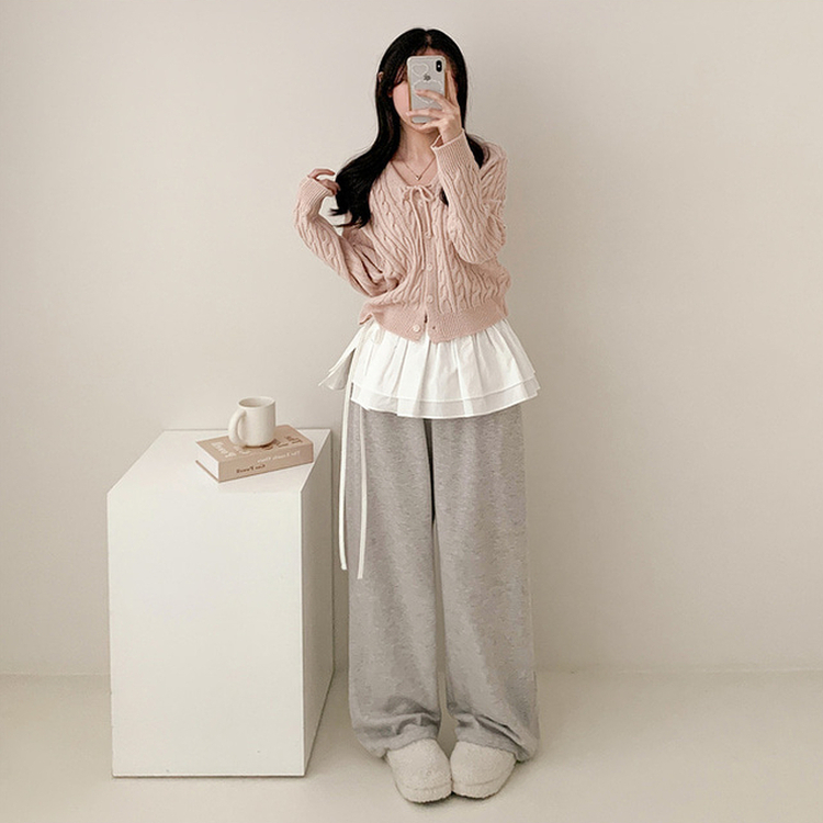 ティアードシフォンフリルミニスカート IVORY