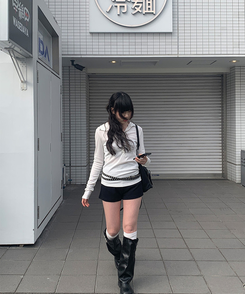 ラットスナップフードボタンTシャツ WHITE