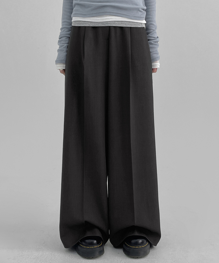 systemワイドスラックス46 SSL2267 ワンタックワイドスラックス(8color) スラックス - BLACKUP