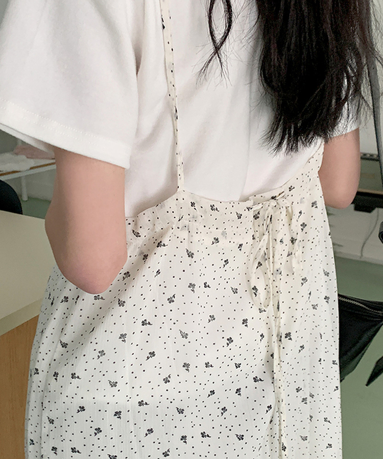 ローラシフォンビスチェロングワンピース IVORY