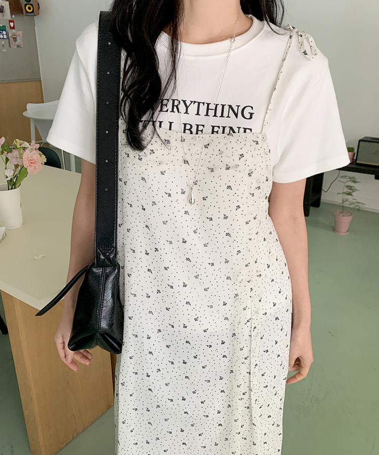 ローラシフォンビスチェロングワンピース IVORY