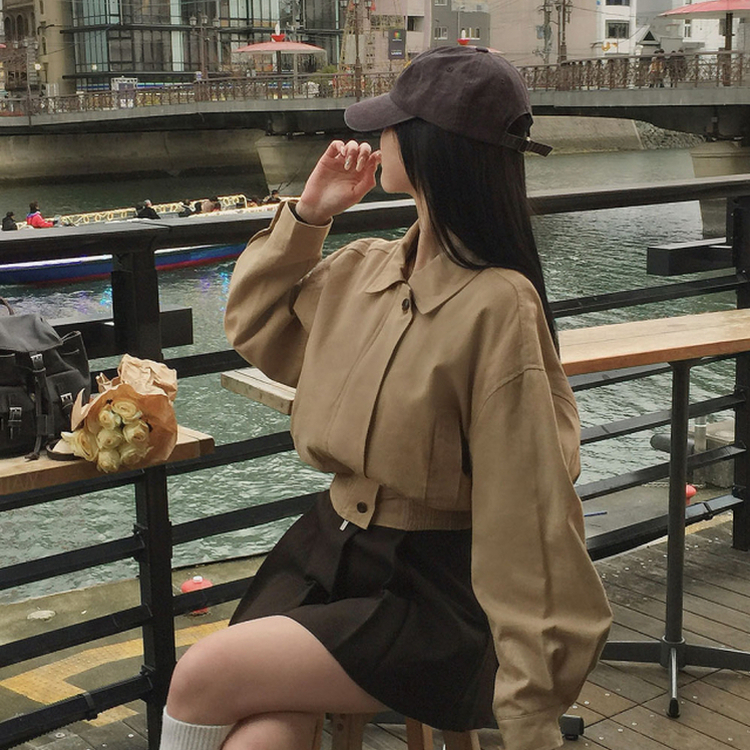 ブルゾンバンディングジャケット BEIGE