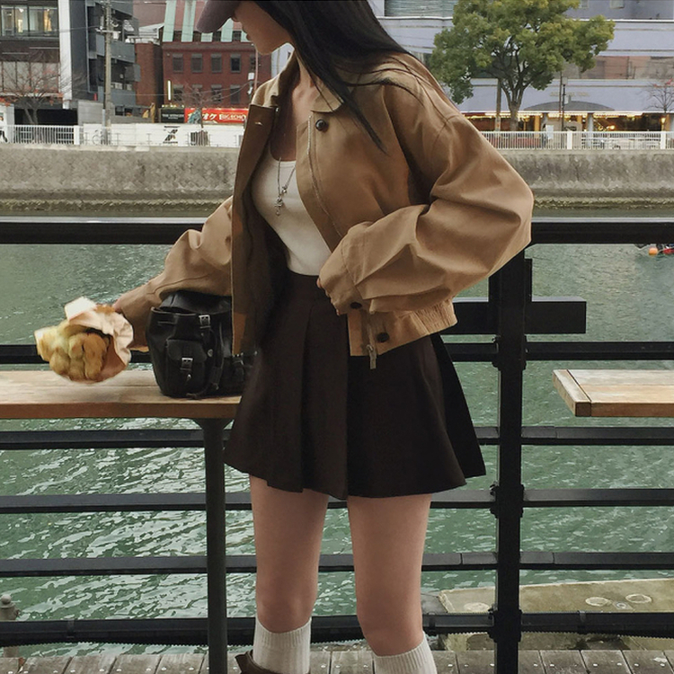 ブルゾンバンディングジャケット BEIGE