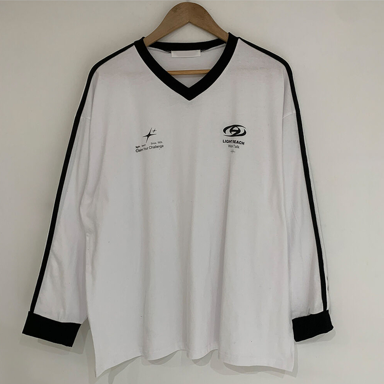 トラックラインルーズ長袖Tシャツ