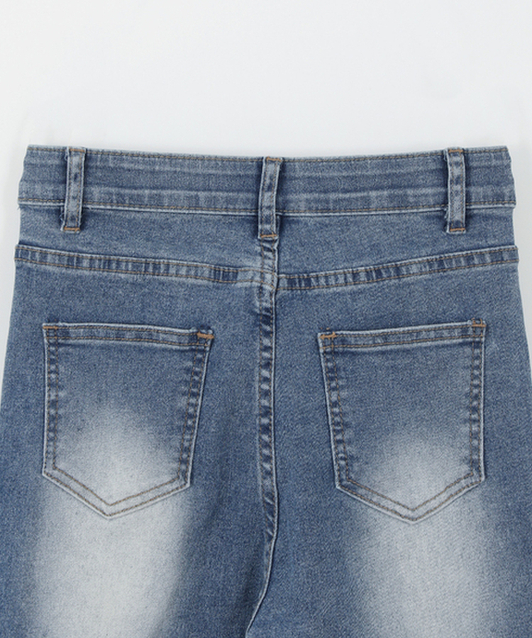 【丈別】セミブーツカットデニムパンツ(5color)