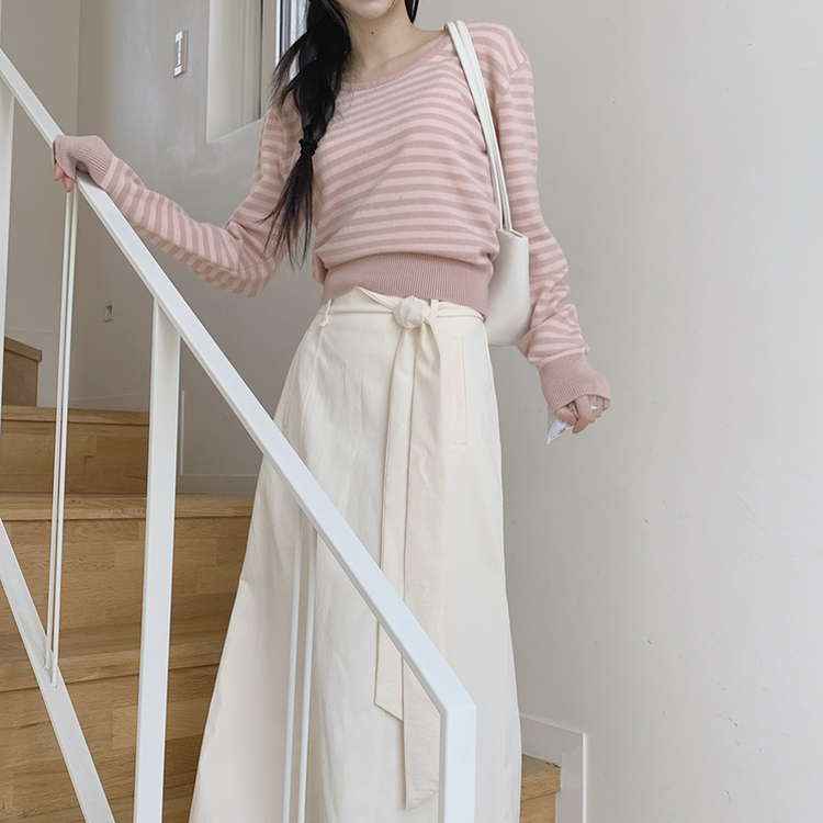 シュシュボーダーニット PINK