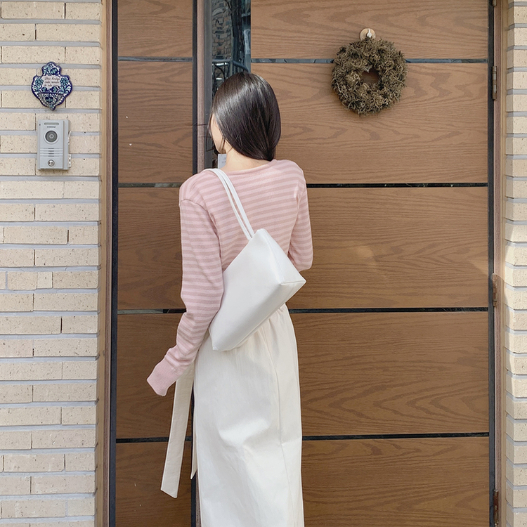 シュシュボーダーニット PINK