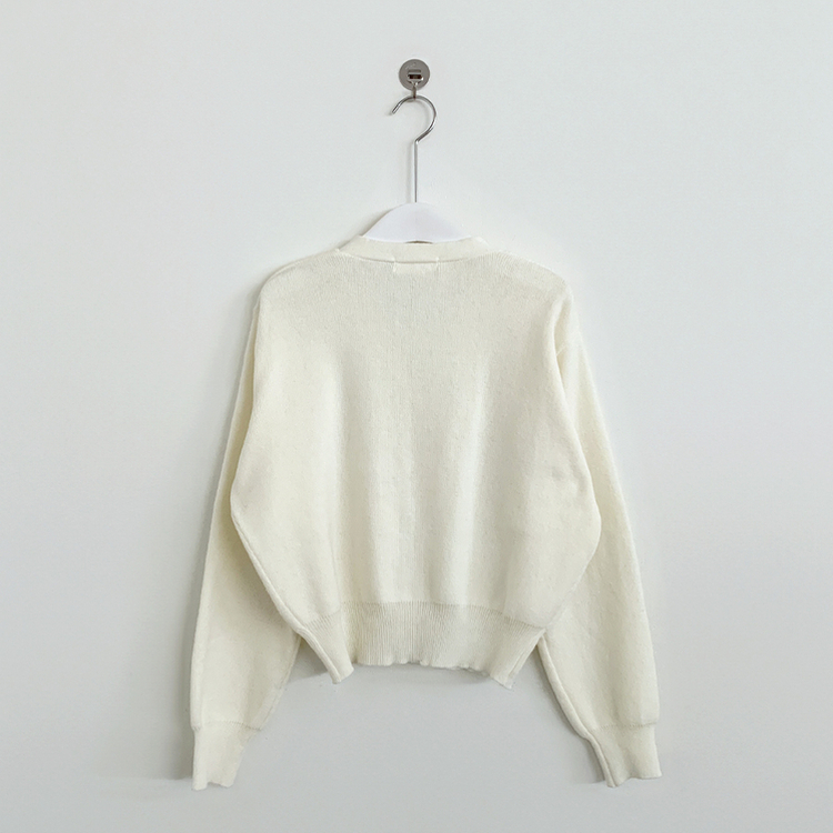 Vネックレイヤードニットガーディガン(9color)