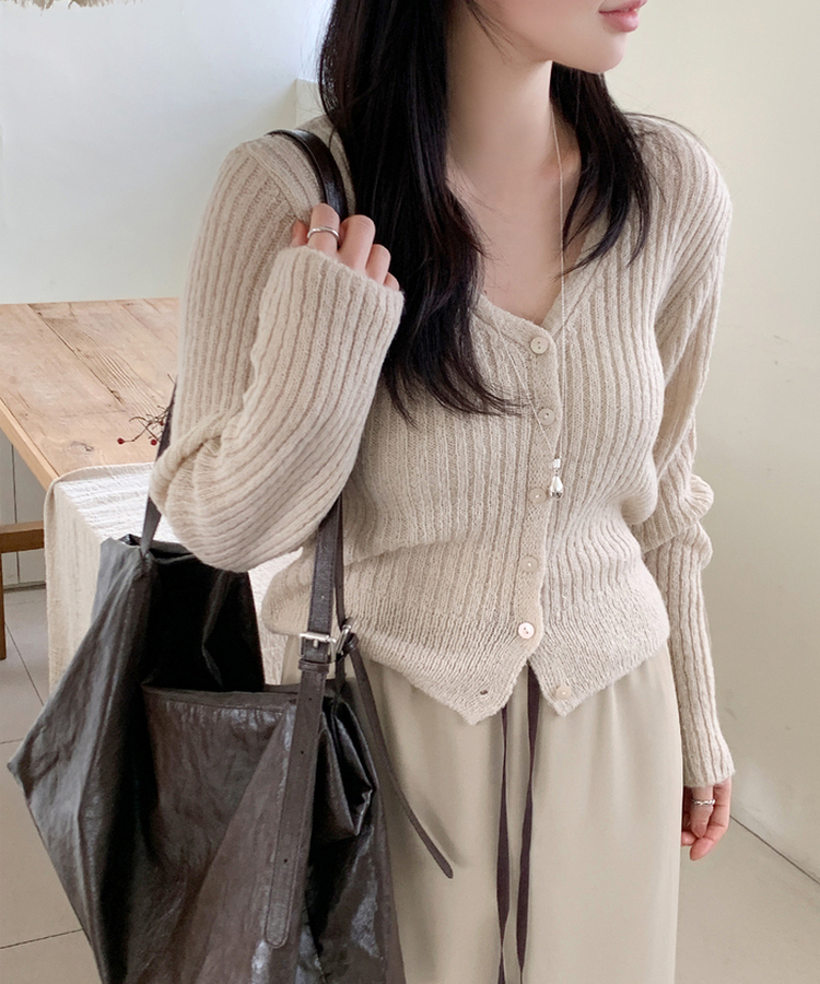 クロップカーディガン(5color) BEIGE