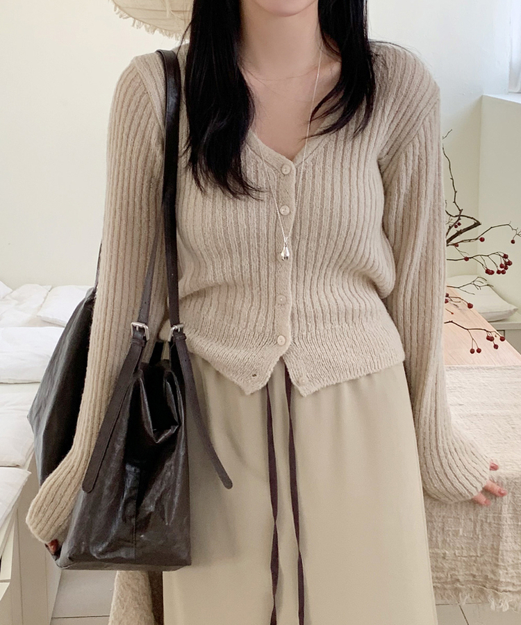 クロップカーディガン(5color) BEIGE