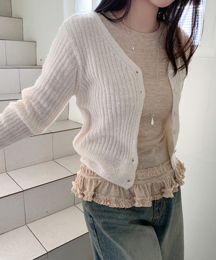 クロップカーディガン(5color) CREAM