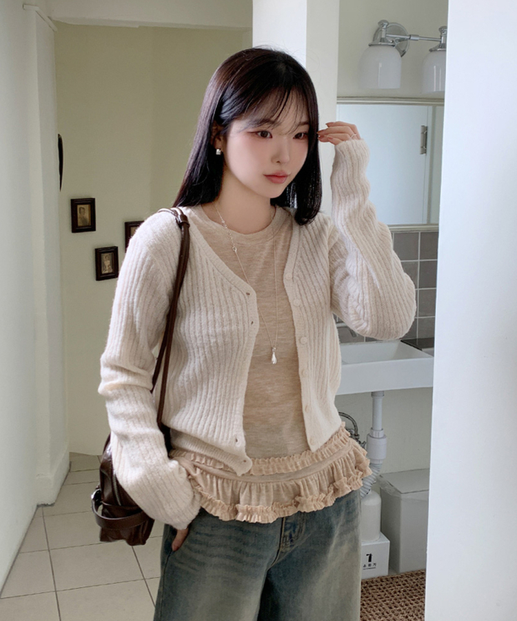 クロップカーディガン(5color) CREAM