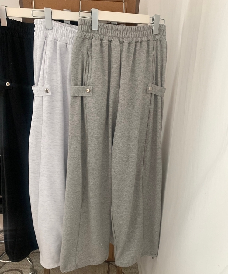 サイドピンタックトレーニングパンツ