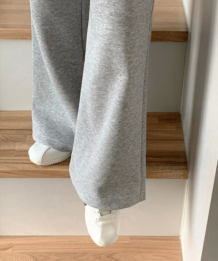 【丈別】セミブーツカットバンディングパンツ GREY