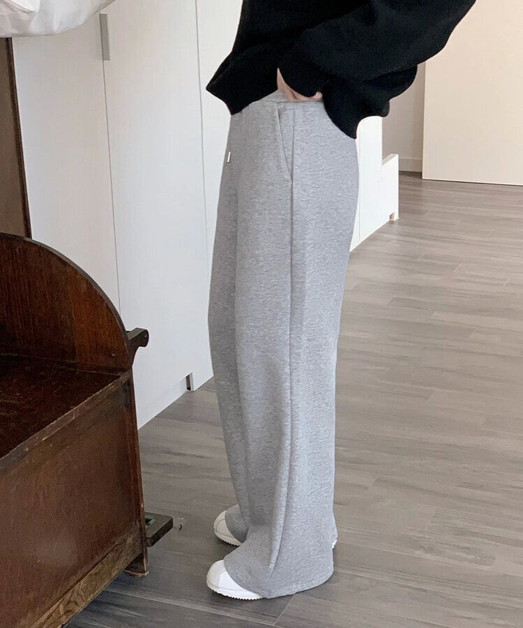【丈別】セミブーツカットバンディングパンツ GREY