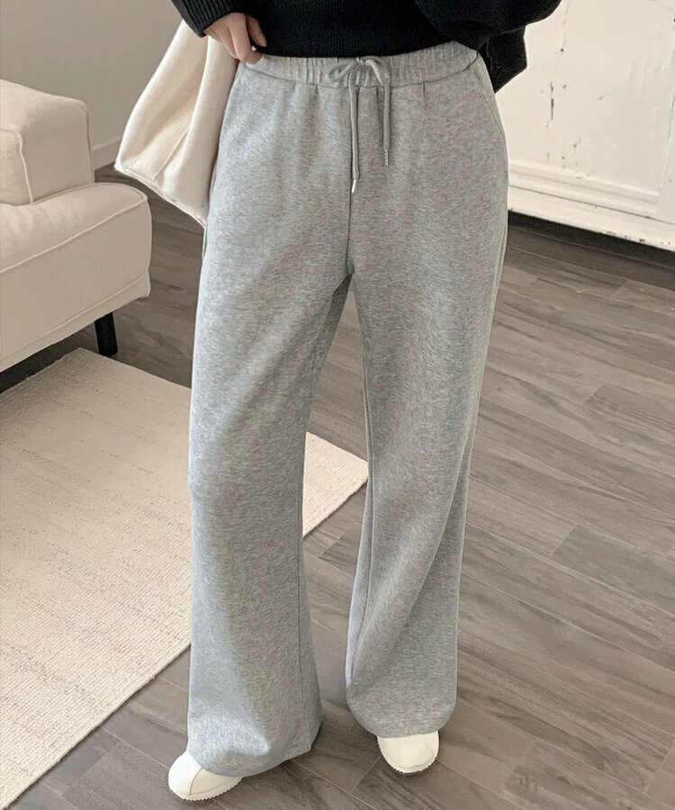 【丈別】セミブーツカットバンディングパンツ GREY