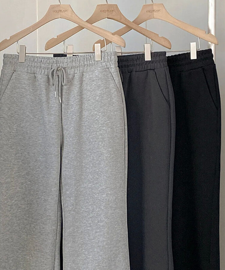 【丈別】セミブーツカットバンディングパンツ