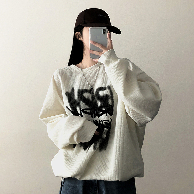 ストリングニットトレーナー IVORY