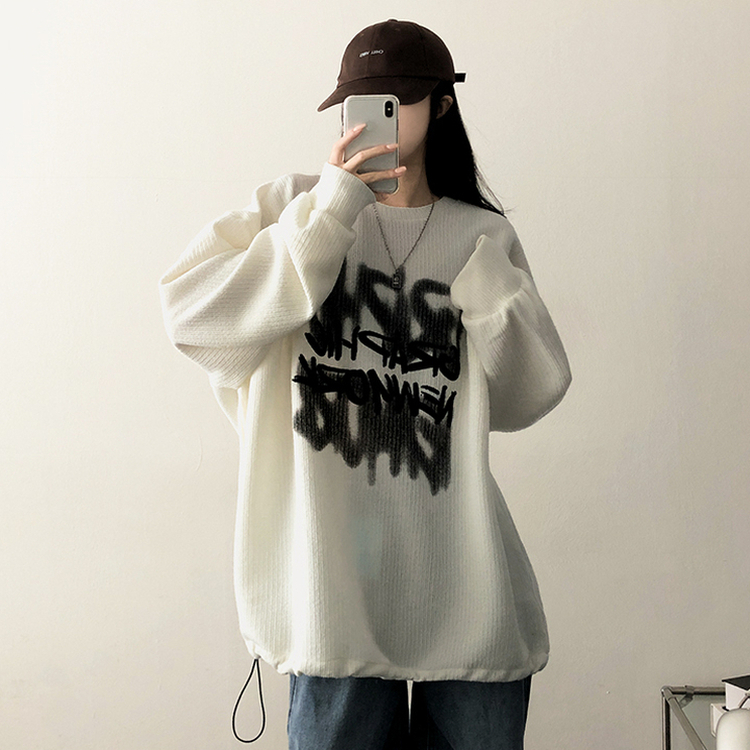 ストリングニットトレーナー IVORY