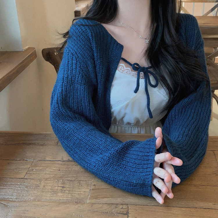 ウールリボンボレロ(5color) BLUE
