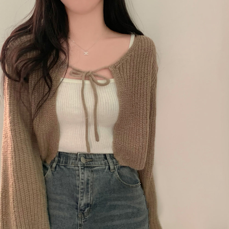 ウールリボンボレロ(5color) BEIGE