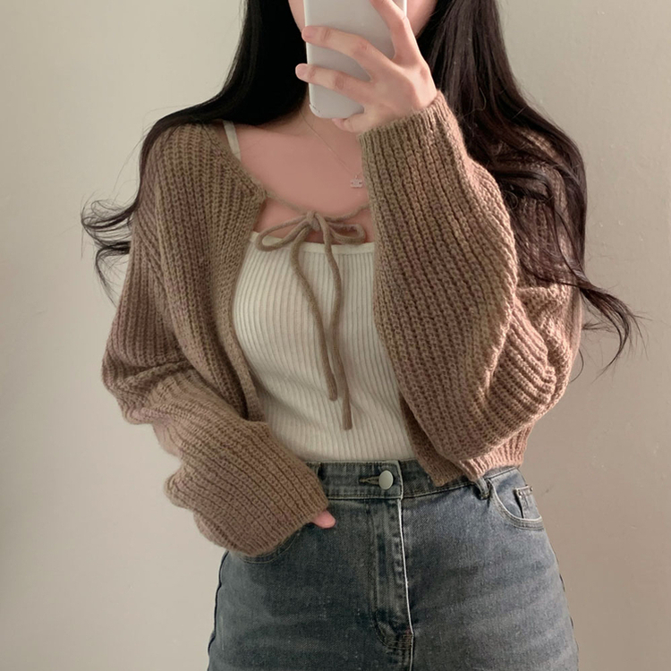 ウールリボンボレロ(5color) BEIGE