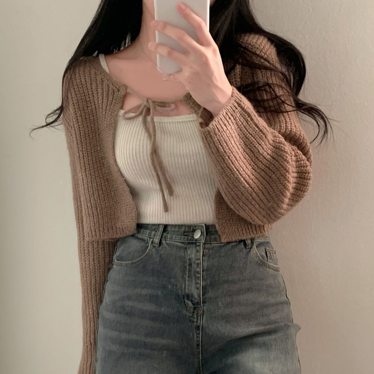 ウールリボンボレロ(5color) BEIGE