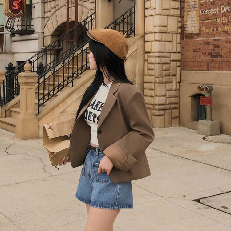 フロントポケットデニムショートパンツ BLUE DENIM