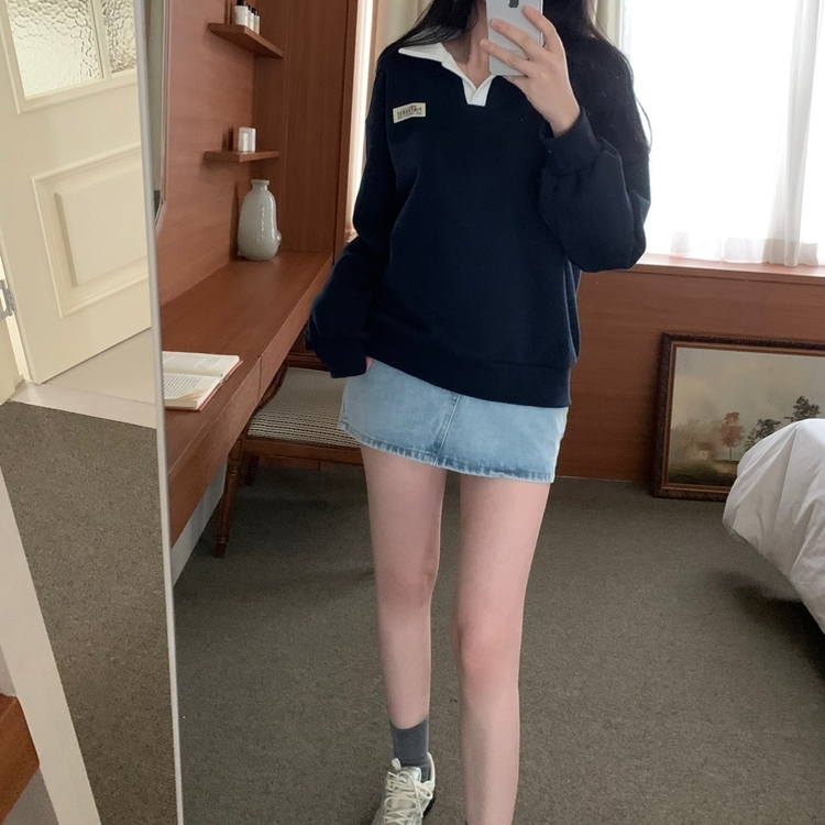 アンバランスデニムスカート LIGHT DENIM