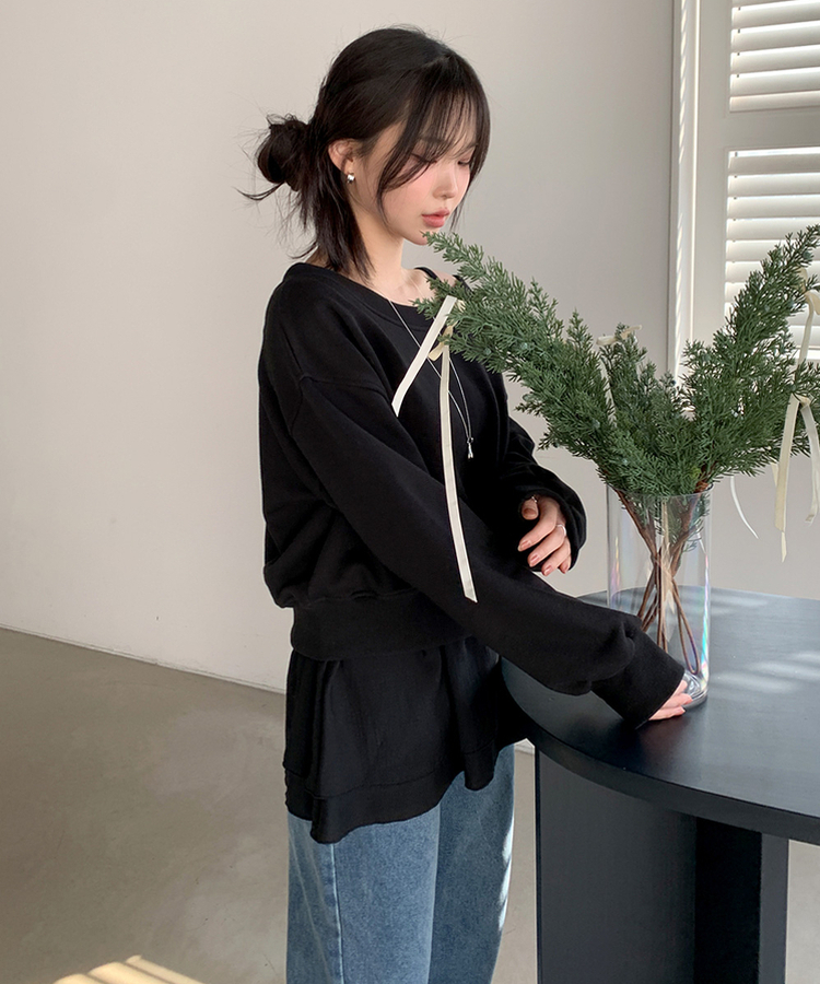 スパンバンディングキャミソール BLACK