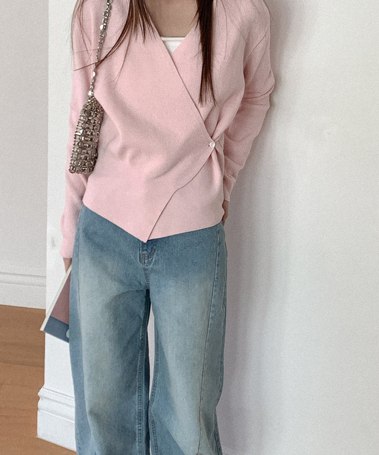 ワイドスリットデニムパンツ LIGHT DENIM