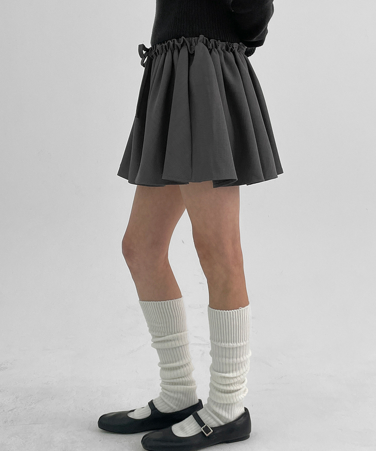 フレアミニスカートパンツ GREY