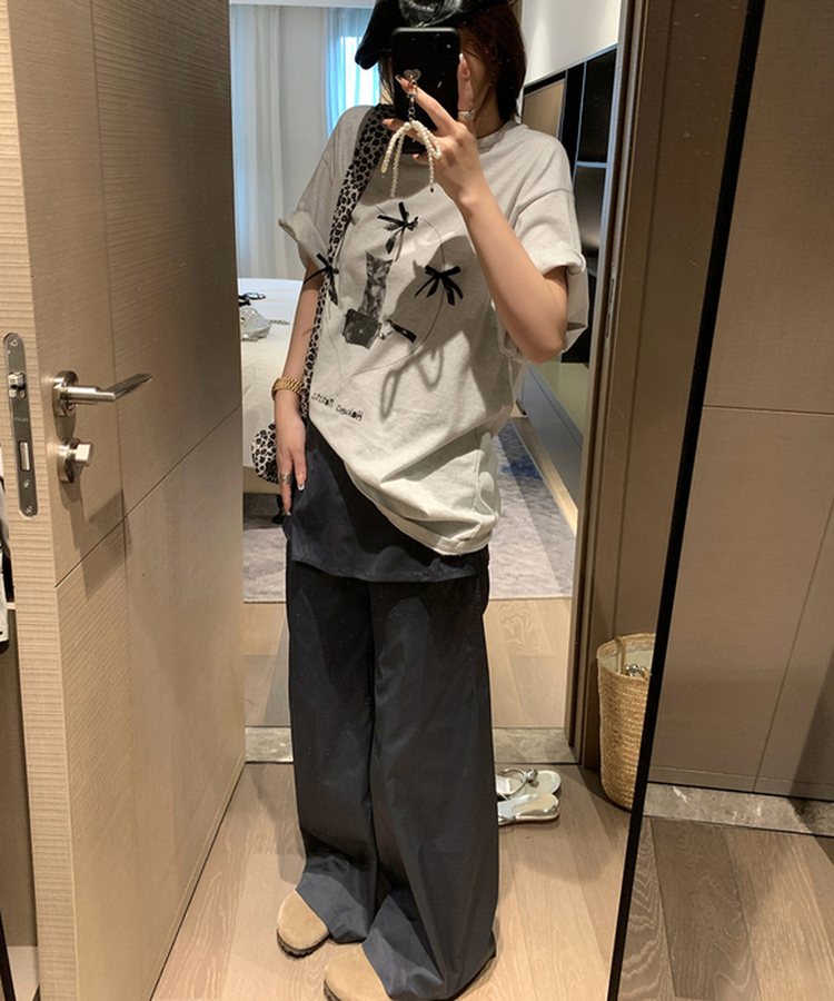 ラップスカートワイドスラックスパンツ