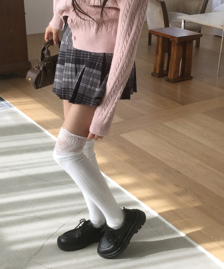 チェックプリーツスカート