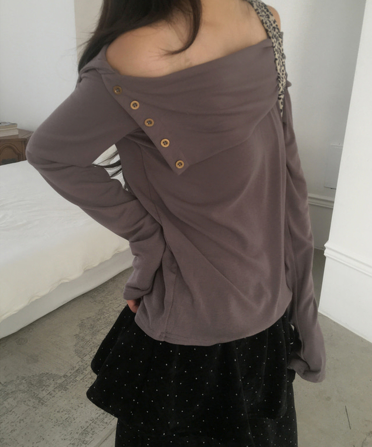 ドットベルベットフリルスカートパンツ BLACK