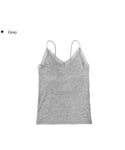 【カップ付き】レースレイヤードキャミソール