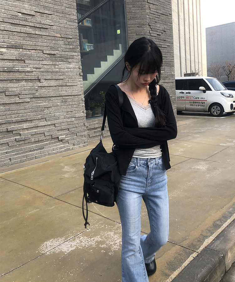 【カップ付き】レースレイヤードキャミソール GREY