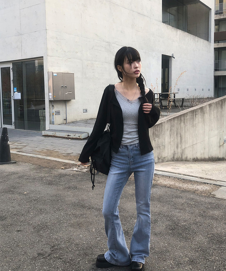 【カップ付き】レースレイヤードキャミソール GREY