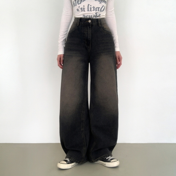 【丈別】ピッカーワイドデニムパンツ(5color) VINTAGE